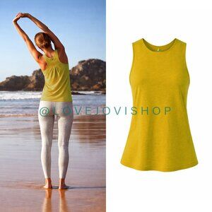 Athleisure | Prana Recycled Sleeveless Yoga Top in Chartreuse | Tank Activewear